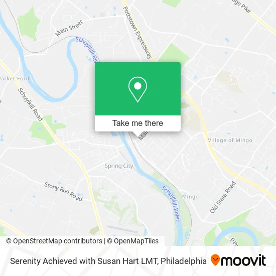 Serenity Achieved with Susan Hart LMT map