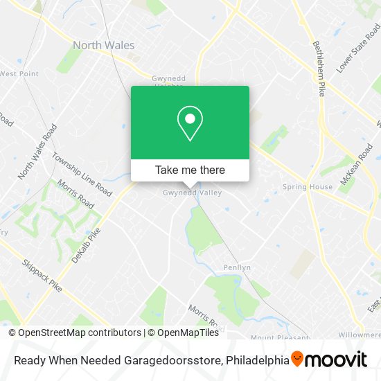 Mapa de Ready When Needed Garagedoorsstore