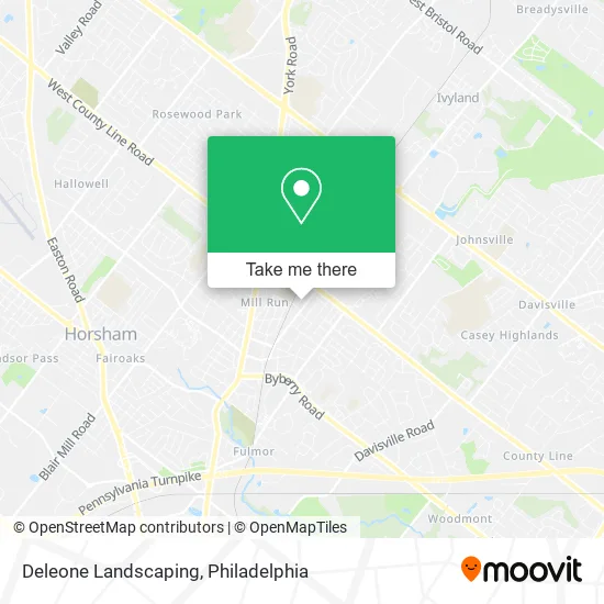 Deleone Landscaping map