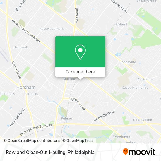 Mapa de Rowland Clean-Out Hauling