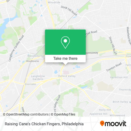 Raising Cane's Chicken Fingers map