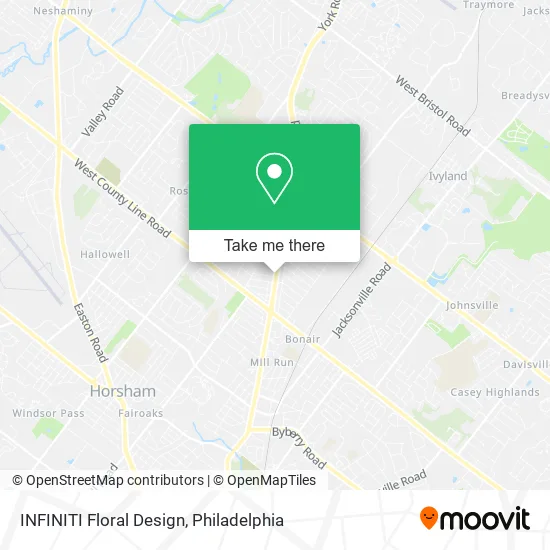 INFINITI Floral Design map