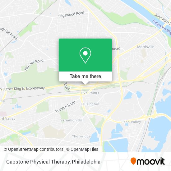 Capstone Physical Therapy map