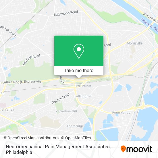 Mapa de Neuromechanical Pain Management Associates