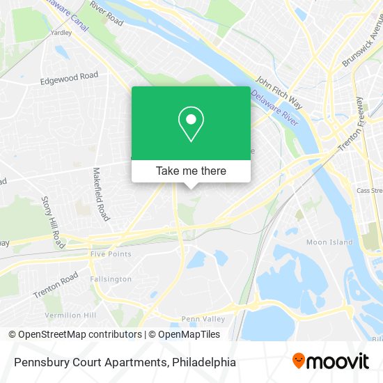 Pennsbury Court Apartments map