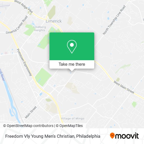 Mapa de Freedom Vly Young Men's Christian