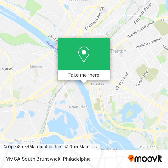 YMCA South Brunswick map
