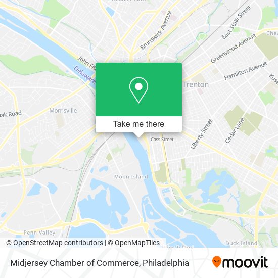 Midjersey Chamber of Commerce map