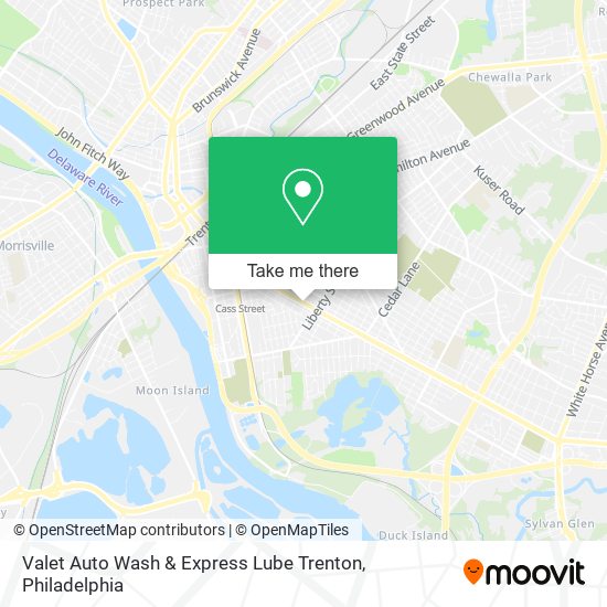 Valet Auto Wash & Express Lube Trenton map