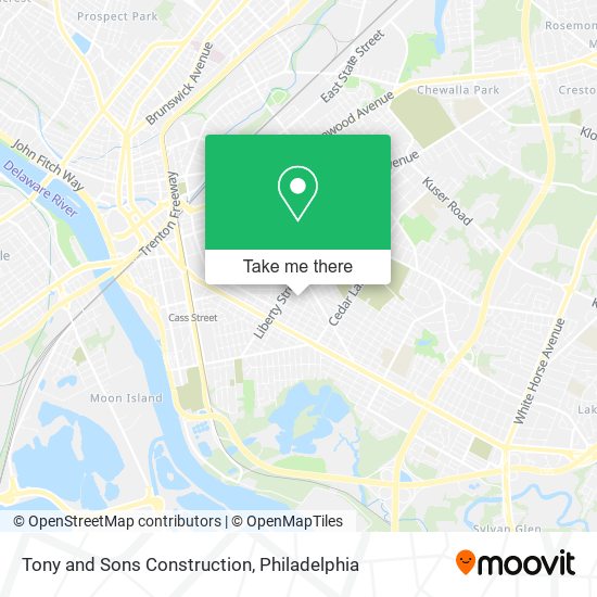 Mapa de Tony and Sons Construction