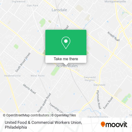 Mapa de United Food & Commercial Workers Union