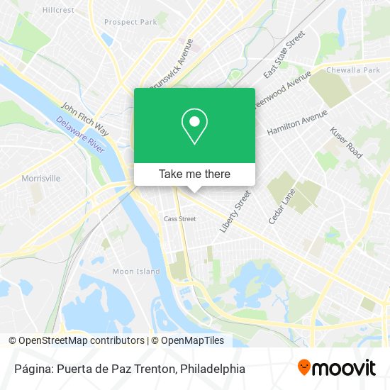 Página: Puerta de Paz Trenton map
