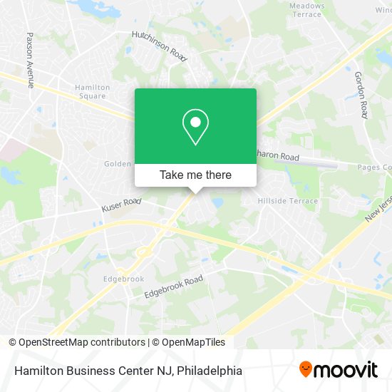 Hamilton Business Center NJ map