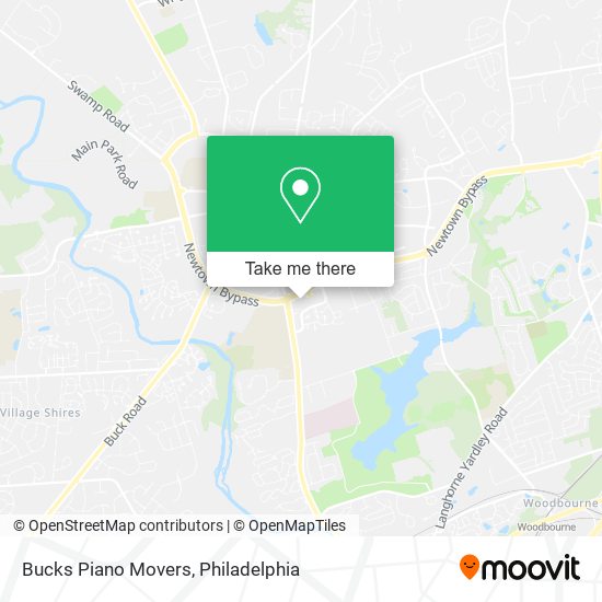 Bucks Piano Movers map