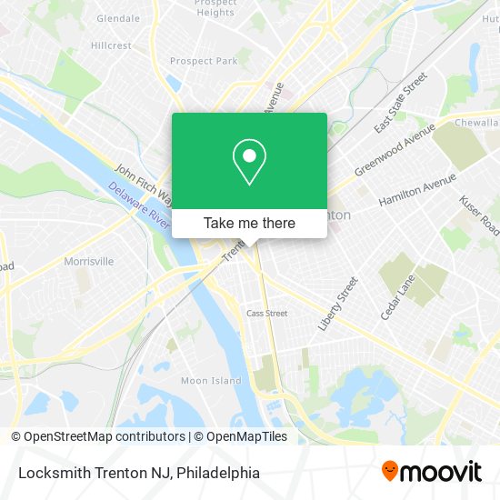 Mapa de Locksmith Trenton NJ