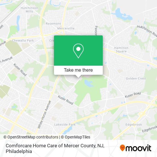 Comforcare Home Care of Mercer County, NJ map