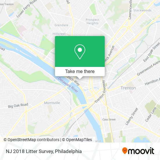 Mapa de NJ 2018 Litter Survey