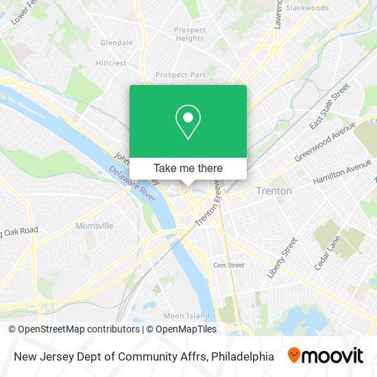 Mapa de New Jersey Dept of Community Affrs
