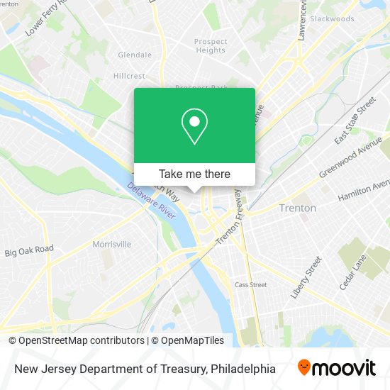 Mapa de New Jersey Department of Treasury