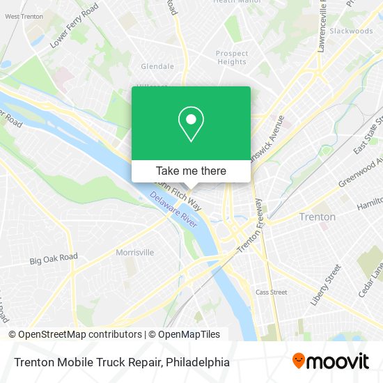 Mapa de Trenton Mobile Truck Repair