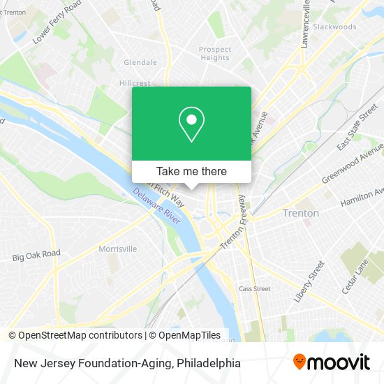 Mapa de New Jersey Foundation-Aging