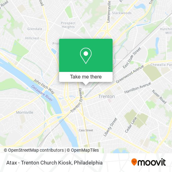 Atax - Trenton Church Kiosk map