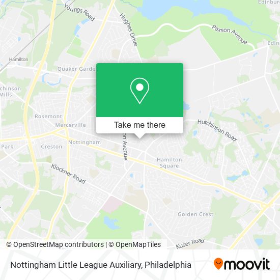 Mapa de Nottingham Little League Auxiliary