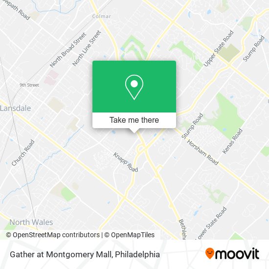 Mapa de Gather at Montgomery Mall