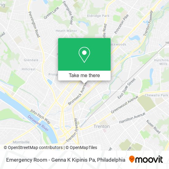 Emergency Room - Genna K Kipinis Pa map