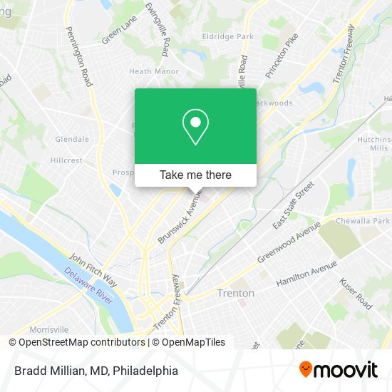 Bradd Millian, MD map