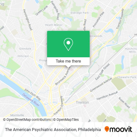 The American Psychiatric Association map