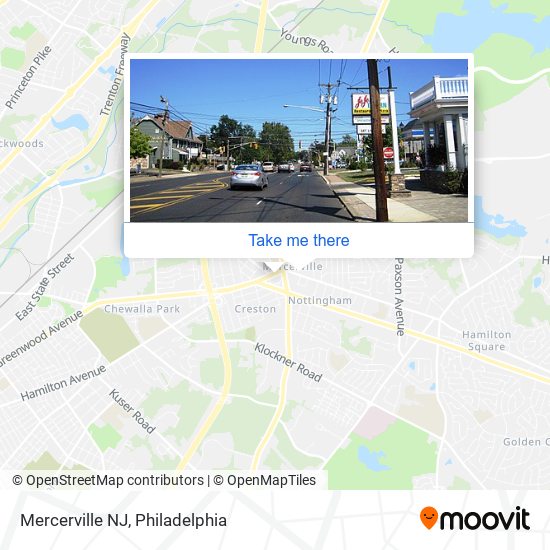 Mercerville NJ map