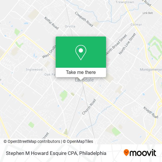 Stephen M Howard Esquire CPA map