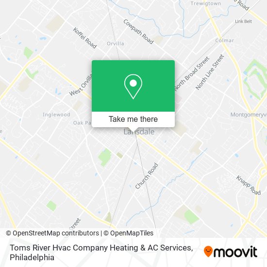 Toms River Hvac Company Heating & AC Services map
