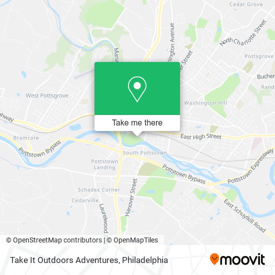 Take It Outdoors Adventures map