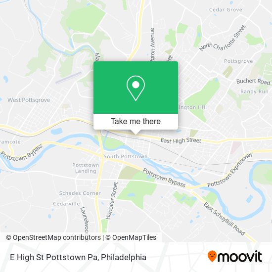 Mapa de E High St Pottstown Pa