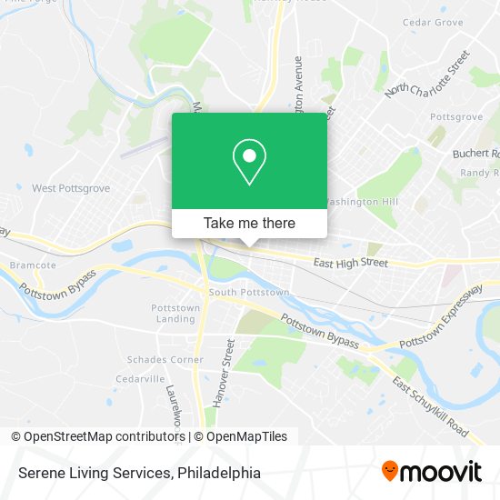 Serene Living Services map