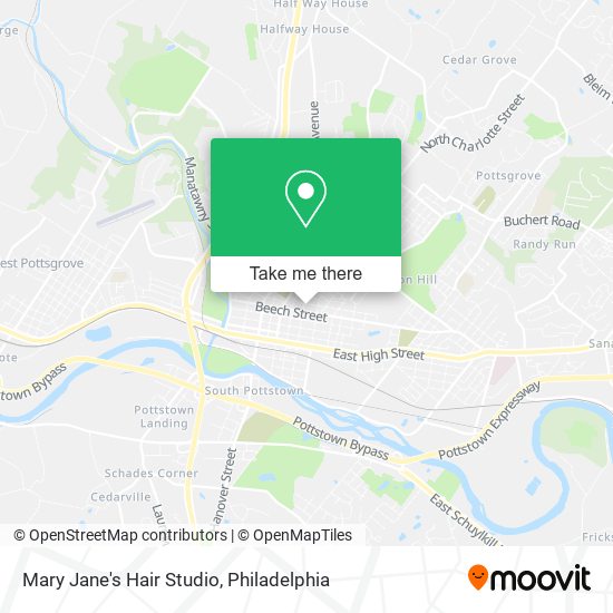 Mapa de Mary Jane's Hair Studio