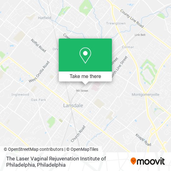 Mapa de The Laser Vaginal Rejuvenation Institute of Philadelphia