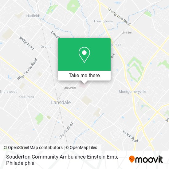 Souderton Community Ambulance Einstein Ems map