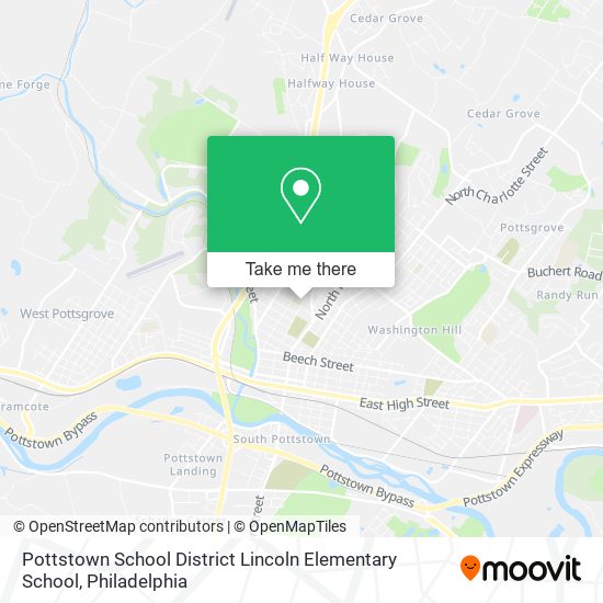 Pottstown School District Lincoln Elementary School map