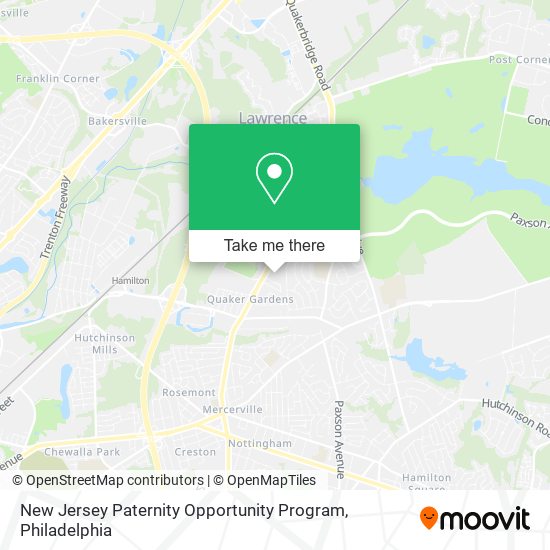 New Jersey Paternity Opportunity Program map