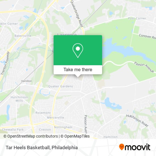 Mapa de Tar Heels Basketball