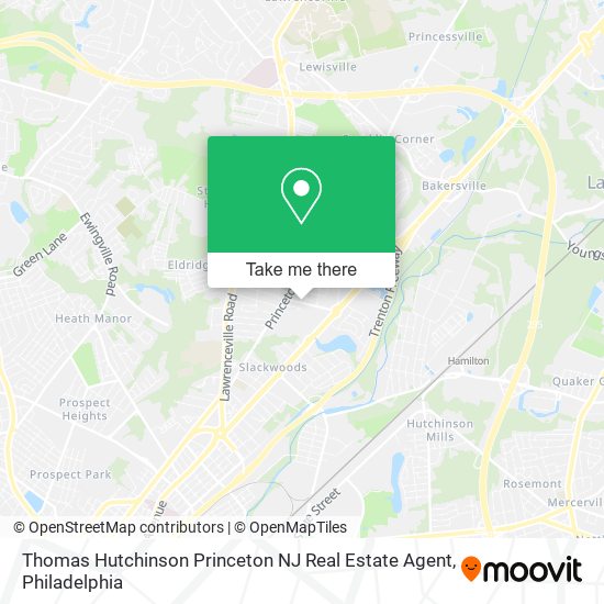 Thomas Hutchinson Princeton NJ Real Estate Agent map