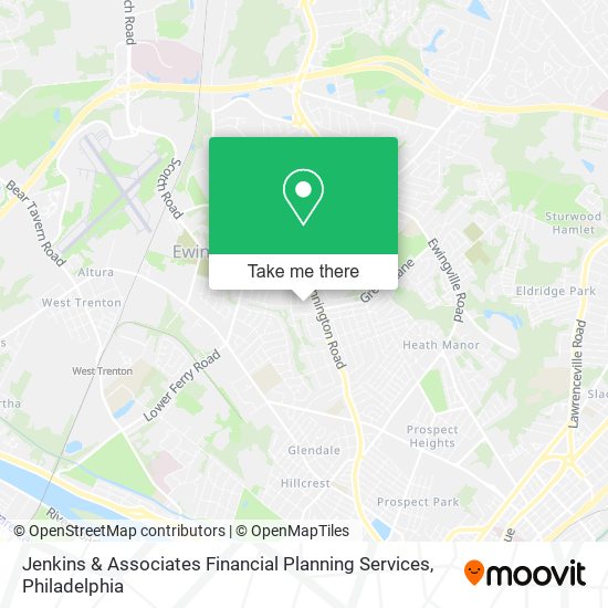 Jenkins & Associates Financial Planning Services map
