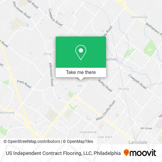 Mapa de US Independent Contract Flooring, LLC