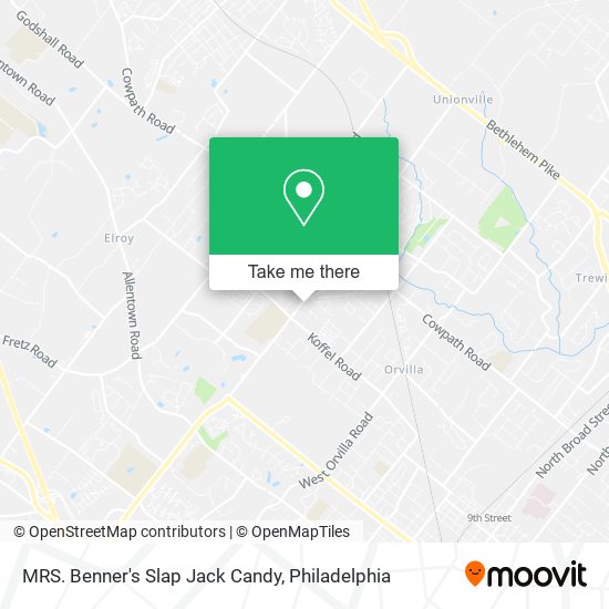 MRS. Benner's Slap Jack Candy map