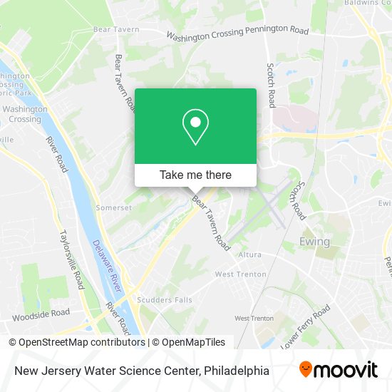New Jersery Water Science Center map