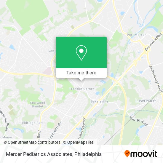 Mapa de Mercer Pediatrics Associates