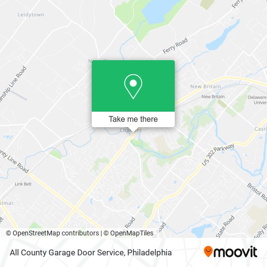 Mapa de All County Garage Door Service